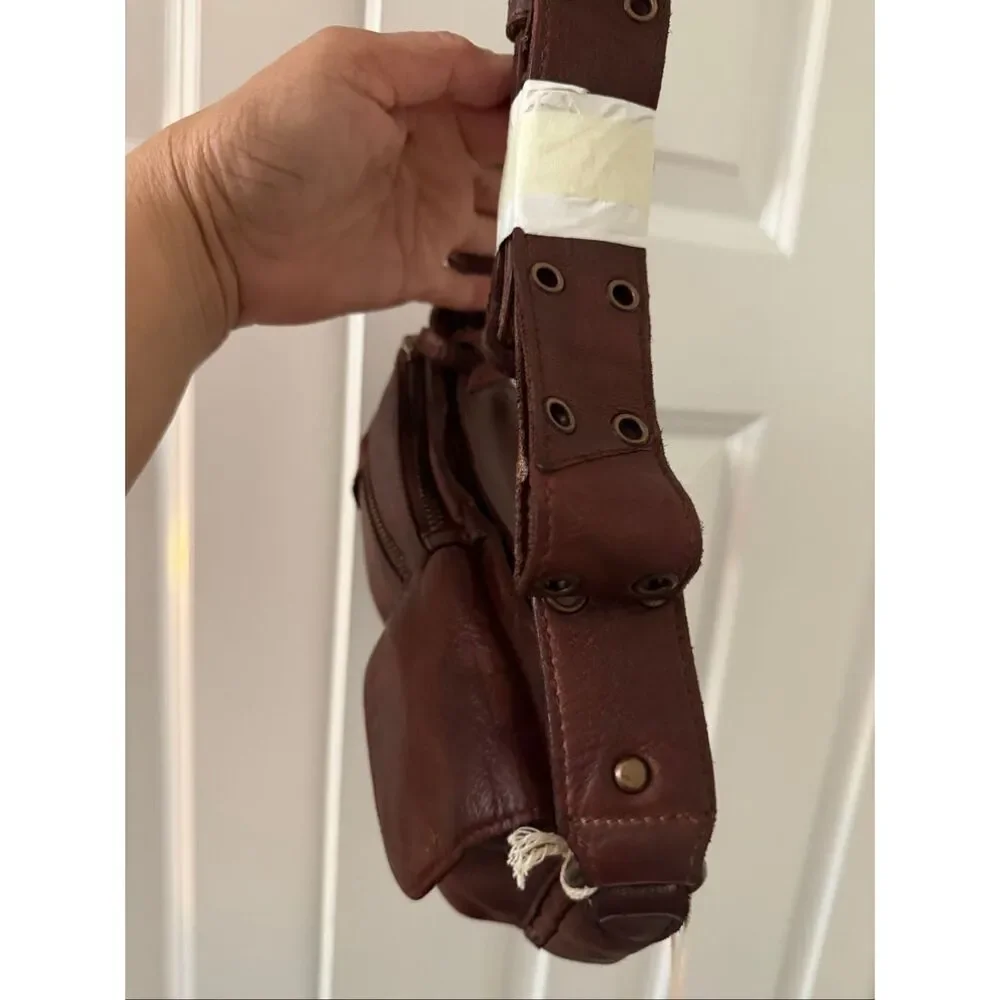 Free People Wade Sling Leather Shoulder Bag